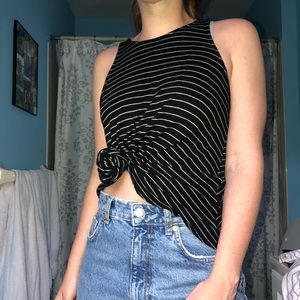 Mossimo Black and White Striped Tank